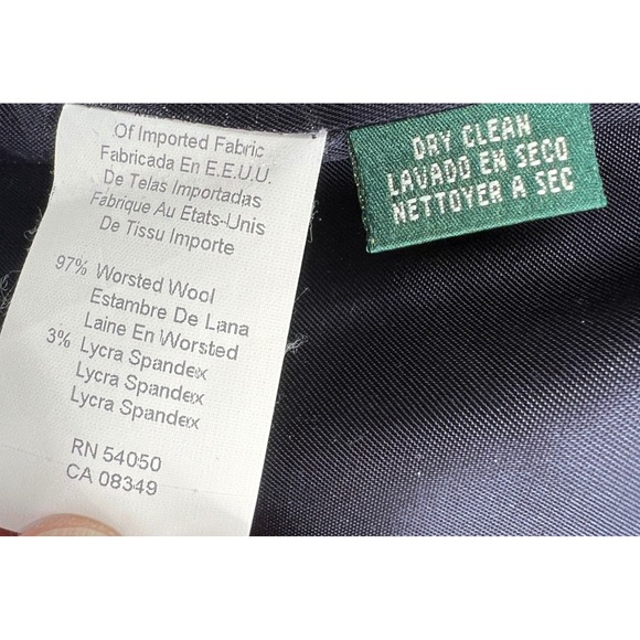 Lauren Ralph Lauren Women Nautical Blazer Anchor Buttons Double Breasted Wool 12 - Picture 3 of 7